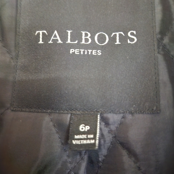 Talbots Black Pea Coats - Picture 2 of 9